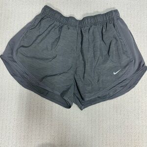 Brushed grey Nike Dry Fit women’s shorts size Large